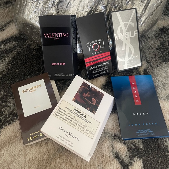 Men’s Designer Fragrance Sample Set of 6 - Picture 2 of 3